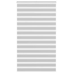 Berkfield Home Elegant Zebra Blind Light Grey 130x230 cm Fabric Width 125.9 cm P - thumbnail 2