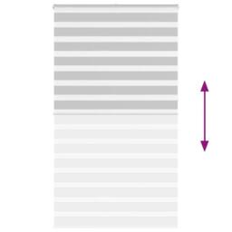Berkfield Home Elegant Zebra Blind Light Grey 130x230 cm Fabric Width 125.9 cm P - thumbnail 5