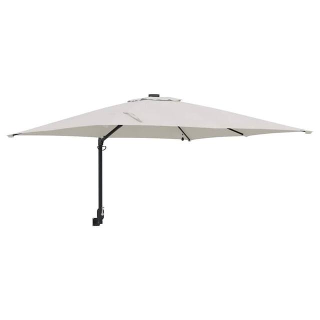 Berkfield Home Garden Parasol Sand 248, 5 x 247, 5 x 119 cm Fabric in Light Sand - image 1