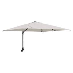 Berkfield Home Garden Parasol Sand 248, 5 x 247, 5 x 119 cm Fabric in Light Sand
