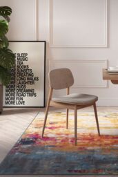 Kukoon Bright Multicolour Distressed Abstract Living Area Rug - Size: 200 cm x 290 cm - thumbnail 2