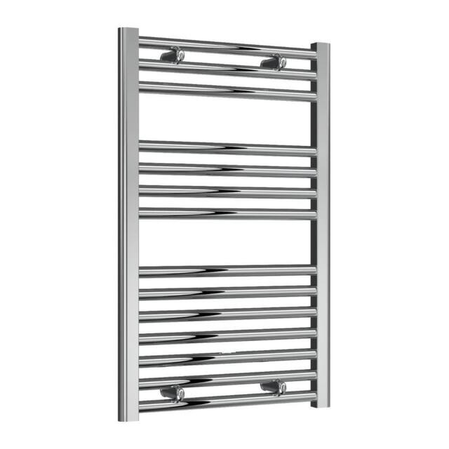 Bathroom Kingdom Diva Chrome Straight Heated Towel Rail 800x500 in Silver - image 1