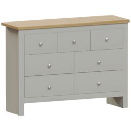 Home Discount Vida Designs Arlington 4+3 Drawer Chest Bedroom Storage Cabinet Unit in Grey - thumbnail 7