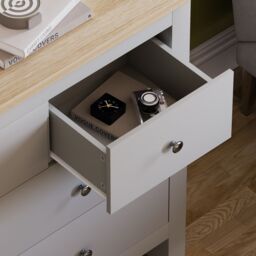 Home Discount Vida Designs Arlington 4+3 Drawer Chest Bedroom Storage Cabinet Unit in Grey - thumbnail 6
