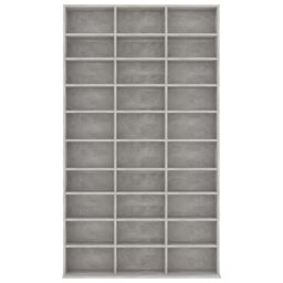 Berkfield Home CD Cabinet Concrete Grey 102x16x177.5 cm Engineered Wood - thumbnail 4