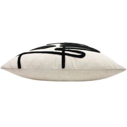 Furn Mono Face Abstract Tufted Linen Cushion in Cream - Size: 50 cm x 50 cm - thumbnail 4