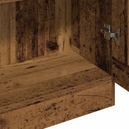 Berkfield Home Highboard Old Wood 82.5x30.5x185 cm Engineered Wood in Brown - thumbnail 7
