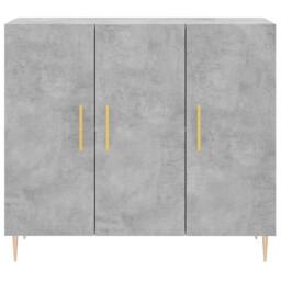 Berkfield Home Sideboard Concrete Grey 90x34x80 cm Engineered Wood - Size: 90 x 34 x 80 cm - thumbnail 6