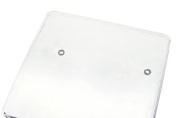 Orsina Sturdy Build Small Set Of Two Slim Kitchen Organisers, Integrated Handle Narrow Storage Boxes For Fridge in Clear - thumbnail 4