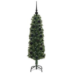 Berkfield Home Artificial Christmas Tree with 150 LEDs with Stand Green 120 cm - thumbnail 4