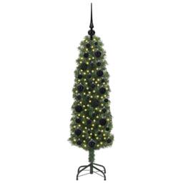 Berkfield Home Artificial Christmas Tree with 150 LEDs with Stand Green 120 cm - thumbnail 3