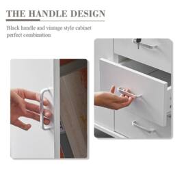 Havendro White Mobile Lockable Filing Cabinet Printer Stand - Size: 100 cm x 100 cm - thumbnail 5