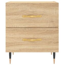 Berkfield Home Bedside Cabinets 2 pcs Sonoma Oak 40x35x47.5 cm Engineered Wood in Brown - thumbnail 6