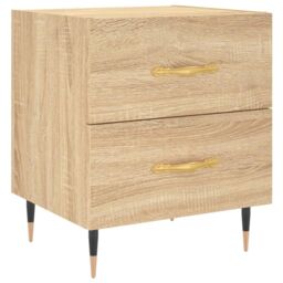 Berkfield Home Bedside Cabinets 2 pcs Sonoma Oak 40x35x47.5 cm Engineered Wood in Brown - thumbnail 5