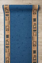 RugsX Anti-Slip Jena Runner in Blue - Size: 80 cm x 120 cm - thumbnail 5