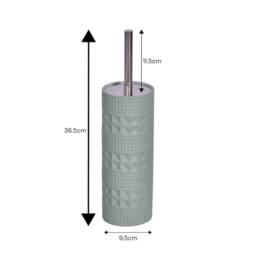 Showerdrape Maison Soft Green or White Shimmer Toilet Brush - thumbnail 2