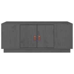 Berkfield Home Coffee Table Grey 100x50x41 cm Solid Wood Pine - Size: 100 x 50 x 41 cm - thumbnail 6
