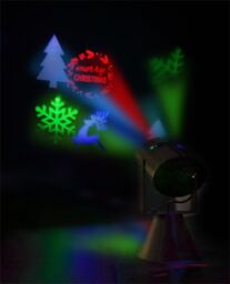 Netagon Festive Battery Operated LED Projector With 4 Festive Slides (Halloween, Christmas, New Year, Birthday) in Black - thumbnail 7