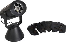 Netagon Festive Battery Operated LED Projector With 4 Festive Slides (Halloween, Christmas, New Year, Birthday) in Black - thumbnail 1