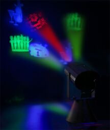 Netagon Festive Battery Operated LED Projector With 4 Festive Slides (Halloween, Christmas, New Year, Birthday) in Black - thumbnail 8