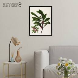"Artery8 New Zealand Toropapa Flowering Plant Featon Framed Canvas Wall Art in Beige - Size: W12"" x H16""" - thumbnail 3