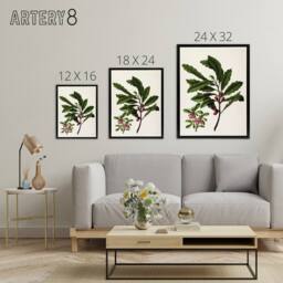 "Artery8 New Zealand Toropapa Flowering Plant Featon Framed Canvas Wall Art in Beige - Size: W12"" x H16""" - thumbnail 4