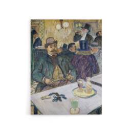 "Artery8 Monsieur Boileau at the Cafe Canvas Wall Art Print Lautrec - Size: W18"" x H24""" - thumbnail 1
