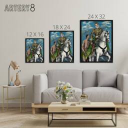 "Artery8 Saint Martin & the Beggar Oil Painting El Greco Framed Canvas Art - Size: W12"" x H16""" - thumbnail 4