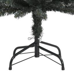 Berkfield Home Beautiful Artificial Slim Christmas Tree with Stand Green 240 cm PVC - thumbnail 4
