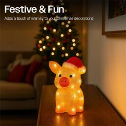 mysmartbuy LED Christmas Pig 27 cm - 30 Warm White LEDs, 5 m Cable - thumbnail 3