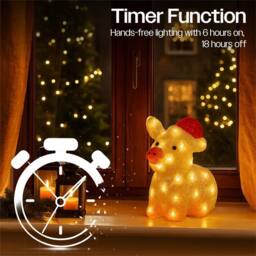 mysmartbuy LED Christmas Pig 27 cm - 30 Warm White LEDs, 5 m Cable - thumbnail 6