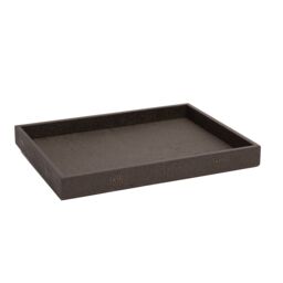 Posh Trading Company Chelsea Medium Tray - Faux Shagreen Chocolate in Brown - thumbnail 2