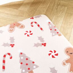 OHS Christmas Gingerbread Man Non Slip Decorative Hallway Runner Rug Mat in Natural - Size: 40 x 60 cm - thumbnail 2