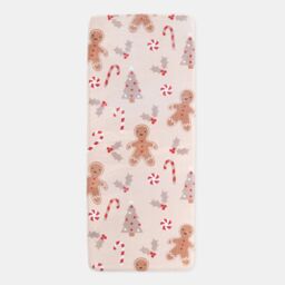 OHS Christmas Gingerbread Man Non Slip Decorative Hallway Runner Rug Mat in Natural - Size: 40 x 60 cm