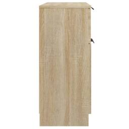 Berkfield Home Sideboard Sonoma Oak 60x30x70 cm Engineered Wood in Light Tan - Size: 60 x 30 x 70 cm - thumbnail 6