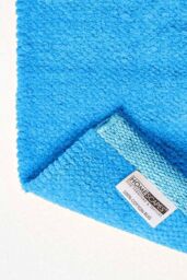 Homescapes 100% Cotton Plain Chenille Rug in Blue - Size: 110 cm x 170 cm - thumbnail 5