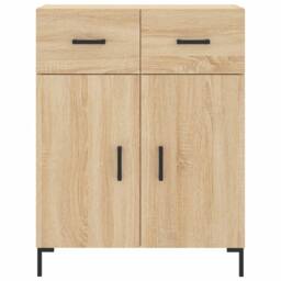 Berkfield Home Highboard Sonoma Oak 69.5x34x180 cm Engineered Wood in Natural - thumbnail 8