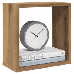 Berkfield Home Wall Cube Shelves 2 pcs Artisan Oak 30x15x30 cm Engineered Wood in Brown - Size: 30 x 15 x 30 cm - thumbnail 1