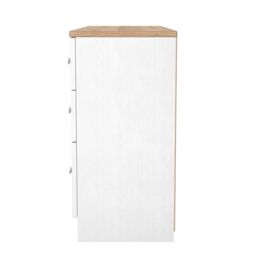 Ready Assembled 2 U Cambridge 6 Drawer Kneehole Desk (Ready Assembled) in White - thumbnail 3