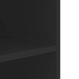 Berkfield Home Wall Cabinet Black 75x35x60 cm Engineered Wood - Size: 75 x 35 x 60 cm - thumbnail 8