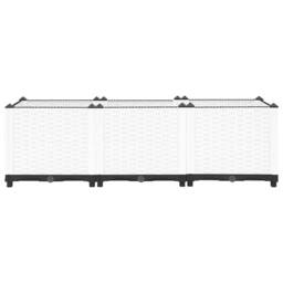 Berkfield Home Raised Bed 120x40x38 cm Polypropylene in White - Size: 120 x 40 x 38 cm - thumbnail 4
