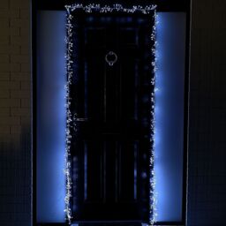 Samuel Alexander 5.5m 880 LED Indoor Outdoor Christmas Door Lights in Cool White - thumbnail 1