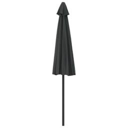 Berkfield Home Balcony Parasol with Aluminium Pole Anthracite 270x144 cm Half in Black - thumbnail 5