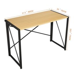 MCC Direct Miami FlexiDesk: The Ultimate No-Assembly Folding Solution - 80 in Natural - thumbnail 6