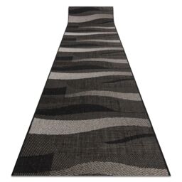 RugsX Sizal Floorlux Runner in Black - Size: 100 cm x 380 cm - thumbnail 1