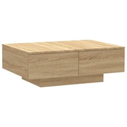 Berkfield Home Coffee Table Sonoma Oak 90x60x31 cm Engineered Wood in Brown - Size: 90 x 60 x 31 cm - thumbnail 2