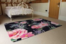 Benjamin Tate Design Watercolour Painting Of Flowers Rug in Natural - Size: Large - thumbnail 3