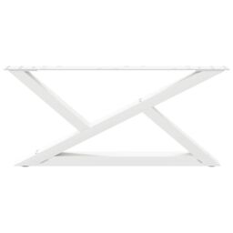 Berkfield Home Coffee Table Legs 2 pcs White 70x(30-31.3) cm Steel - thumbnail 5