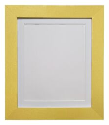 Frames & Mirrors 4U Metro Gold Frame with White Mount for Image Size A4 - thumbnail 1