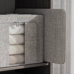 Kelvenix 1pcs 100L Folding Organizer Clothes Box F in Grey - thumbnail 3